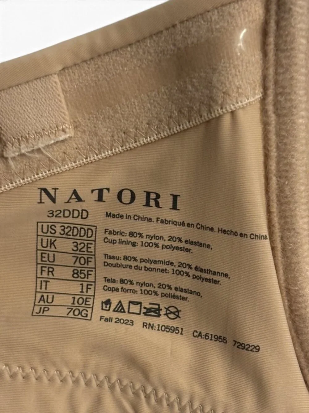 NATORI CAFE SIZE 32DDD Minimal Contour Strapless Bra 729229